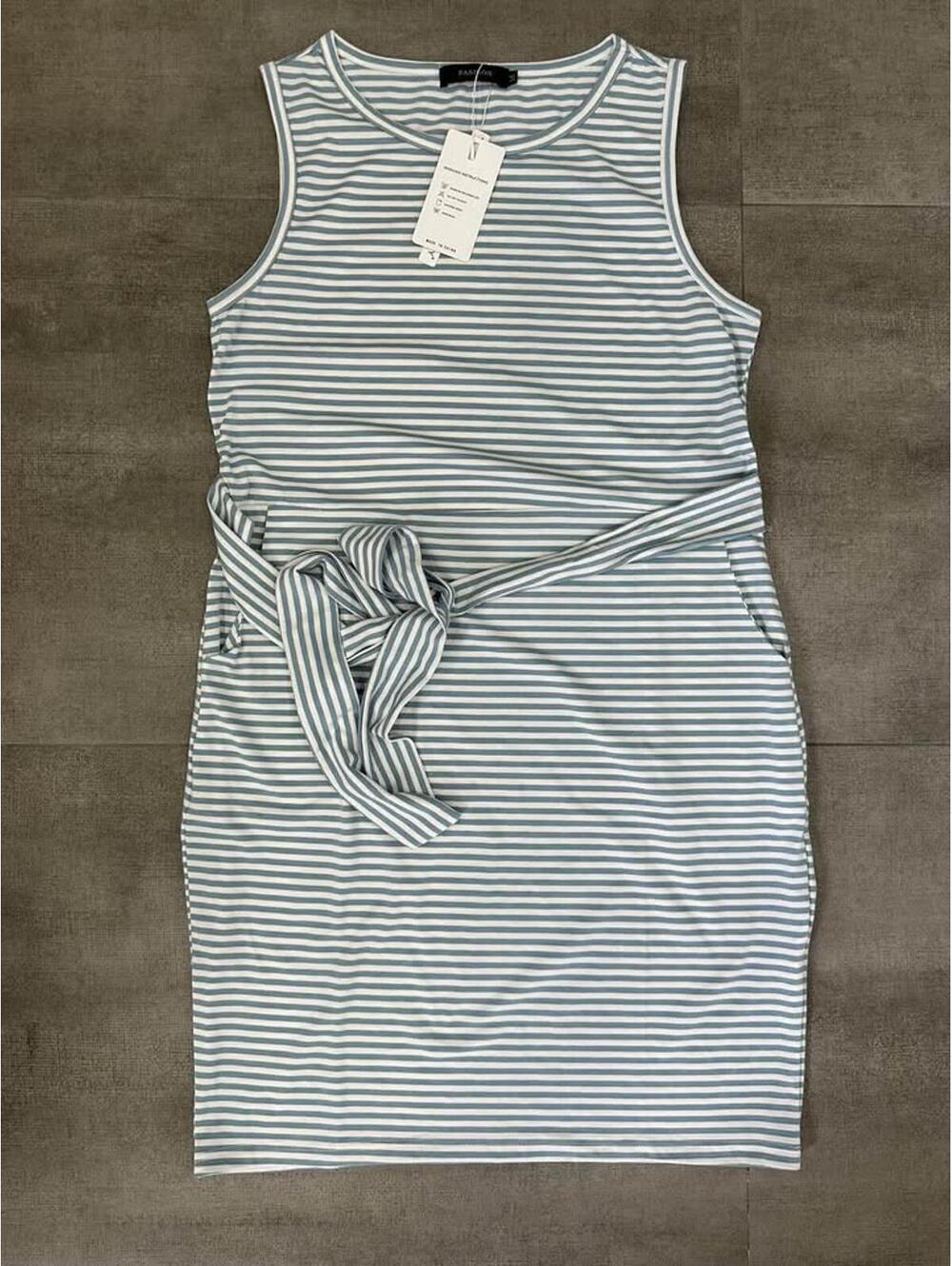 Women's • Merokeety Striped Sleeveless Tie Waist Dress Size M